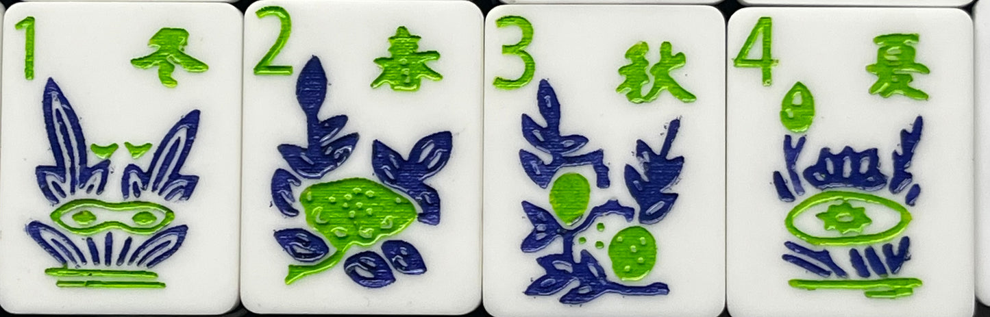 Emerald American Mahjong Tiles