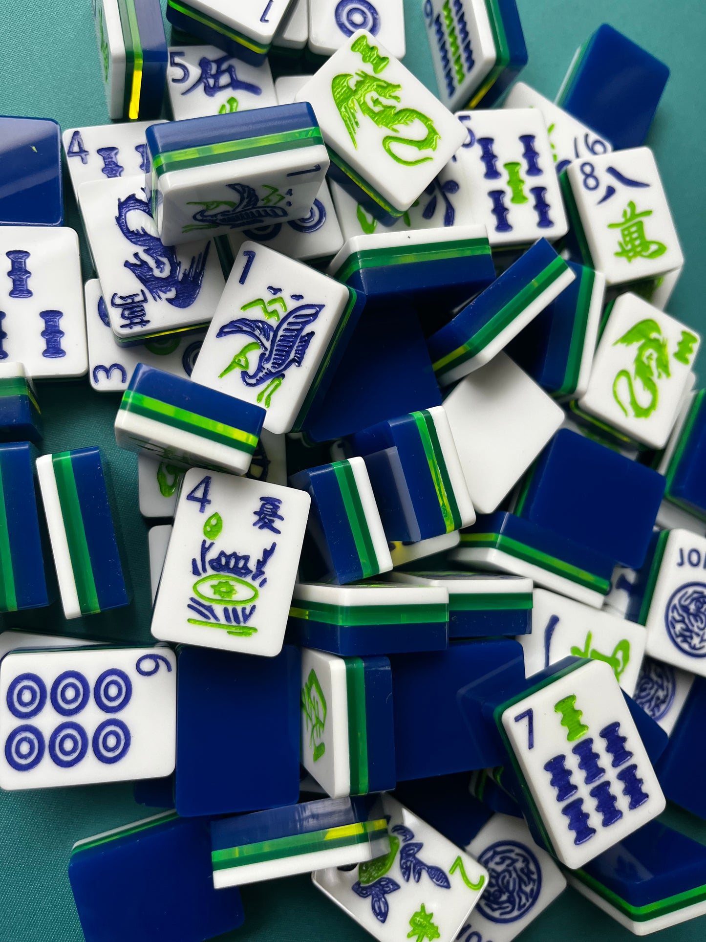 Emerald American Mahjong Tiles